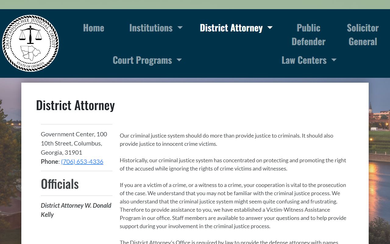 Talbot County criminal court records district attorney page
