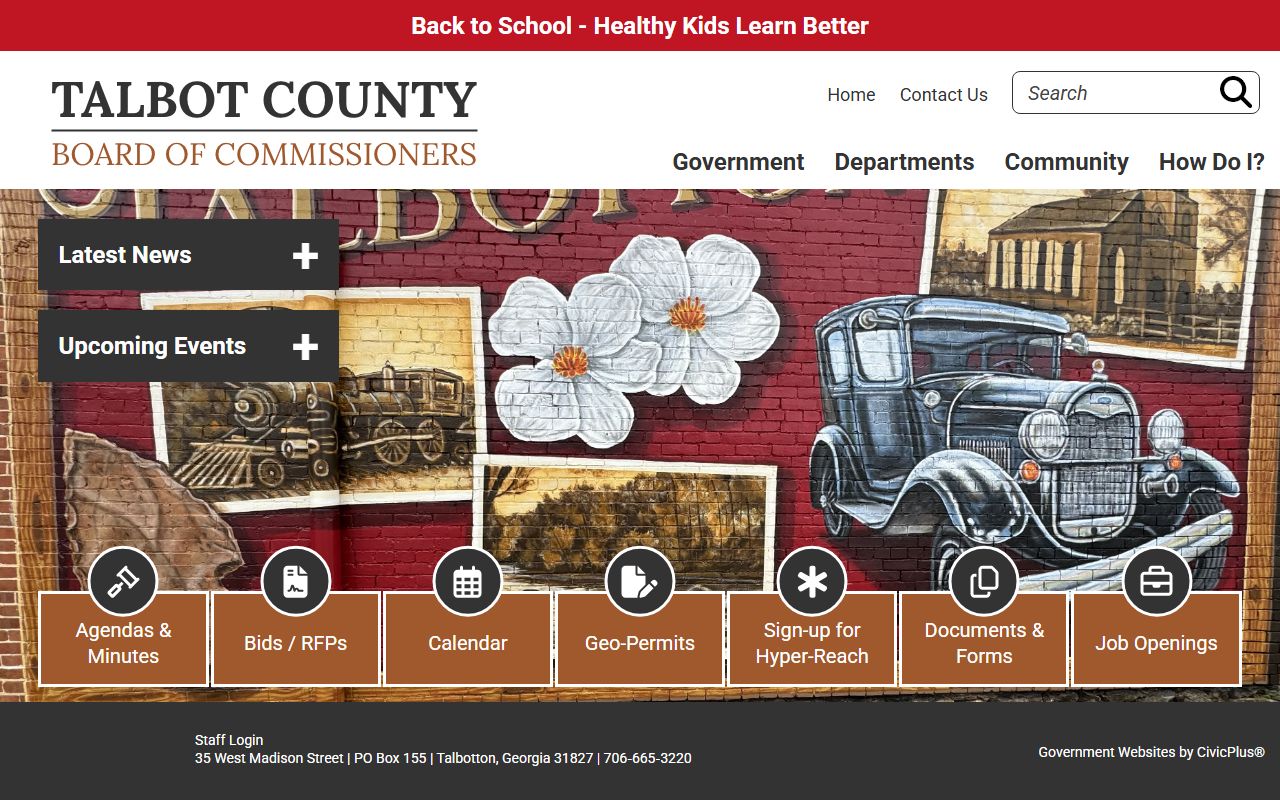 Talbot County court records official county homepage