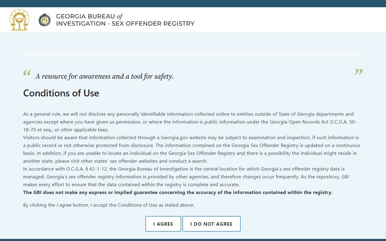 Talbot County warrant records GBI registry public notice